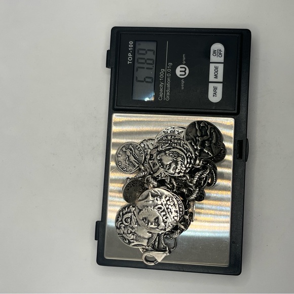 SILPADA Sterling Silver Oxidized Roman Coin Cha Cha Charm Bracelet B1624 - Picture 13 of 13